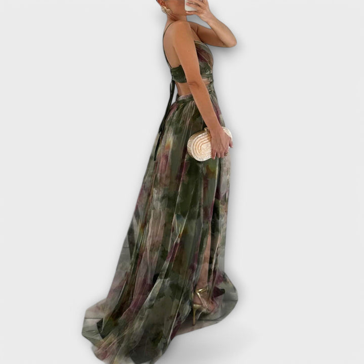 Annai Mesh Maxi Šaty - Elegantní a Přiléhavé