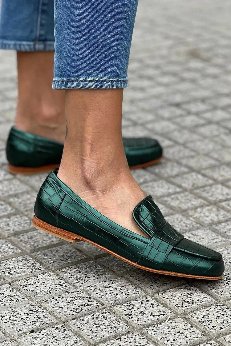 Loafer s krokodýlí strukturou