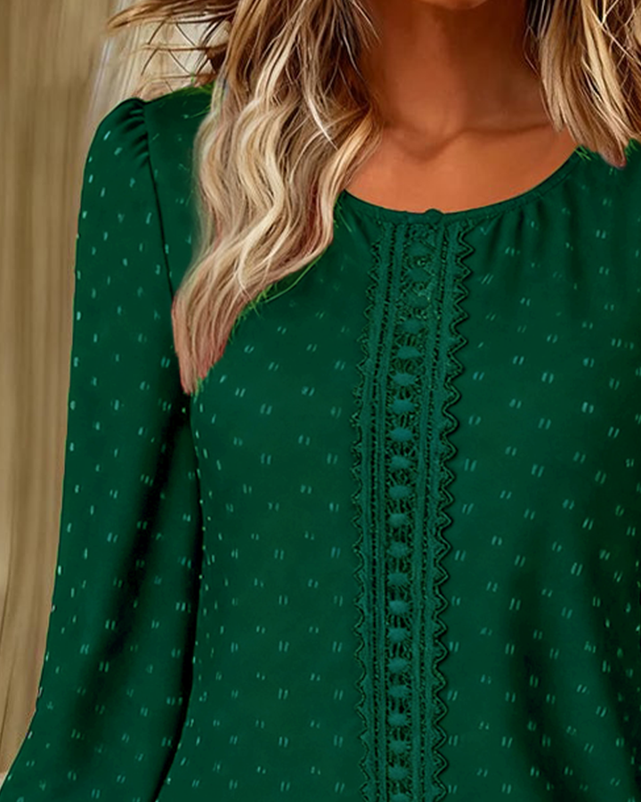 Tereza - Elegantní top s dlouhým rukávem