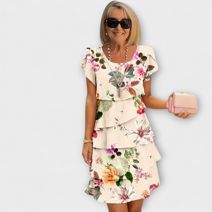 Lillian - Květinové Elegantní Šaty