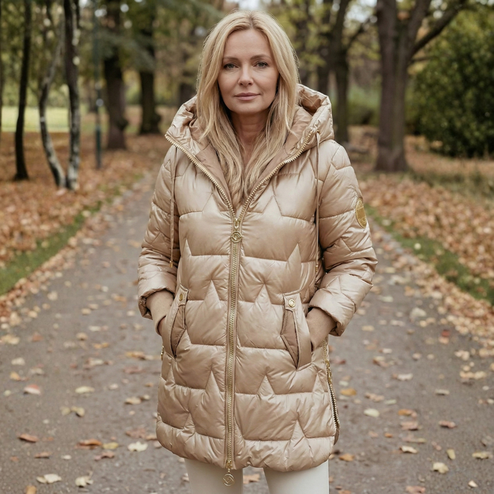 Lina | Dlouhá prošívaná zimní bunda