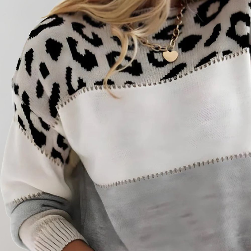 Seraphina – Leopardí pletený svetr