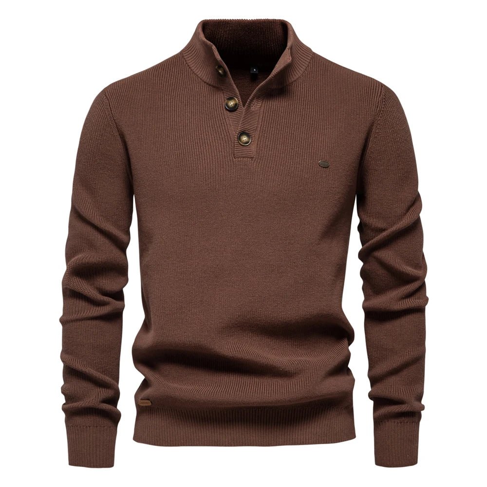 Konrad | Stylový pánský svetr s designem knoflíků