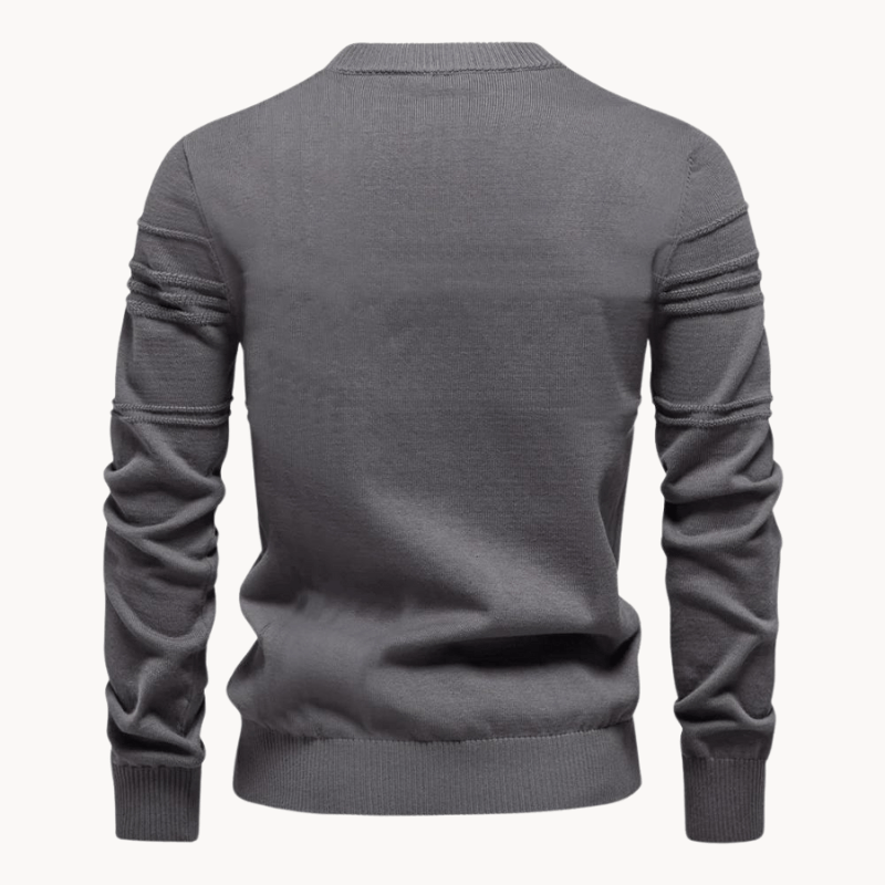 Burkhard | Stylový pánský svetr s kostkovaným designem