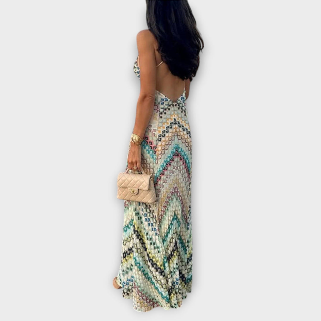 Remi - Maxi šaty s barevným herringbone vzorem od Missoni